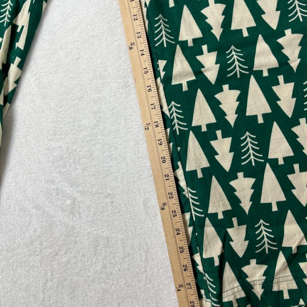 Hanna Andersson Womens Holiday Flannel Pajama Bottom Size M Green Winter Tree - Picture 7 of 12